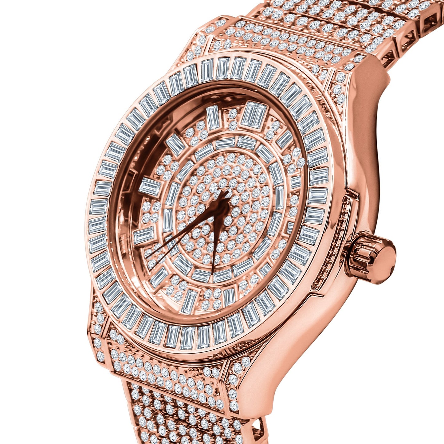 ✧ GALLANT™ CZ Watch – 14K Gold Plated Brilliance Edition