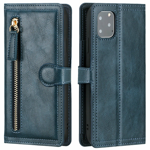 DreamShield™ Vegan Leather Zipper Wallet Case with Wireless Charging