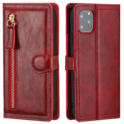 DreamShield™ Vegan Leather Zipper Wallet Case with Wireless Charging