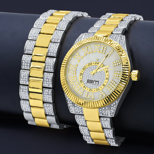 ✧ PROTUBERANT™ Watch Set – Diamantine Crystal Crown Edition