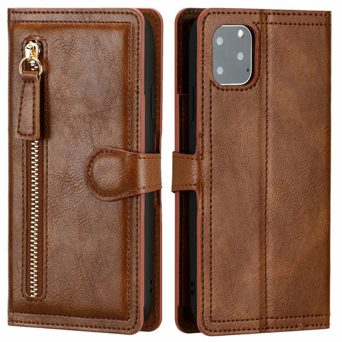 DreamShield™ Vegan Leather Zipper Wallet Case with Wireless Charging