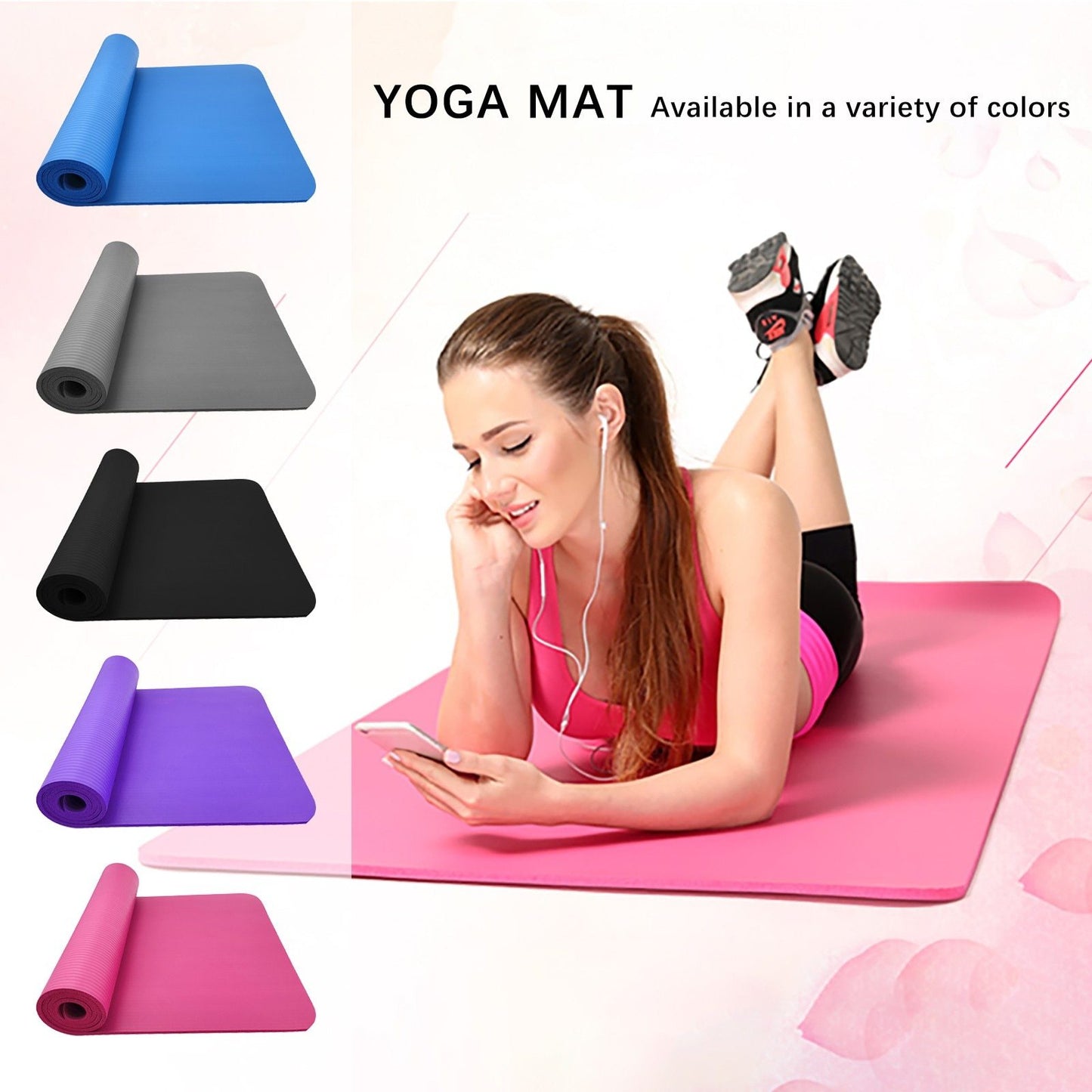 ZenGrip™ Large Slip-Resistant Yoga Mat – Extra Cushioned NBR Comfort