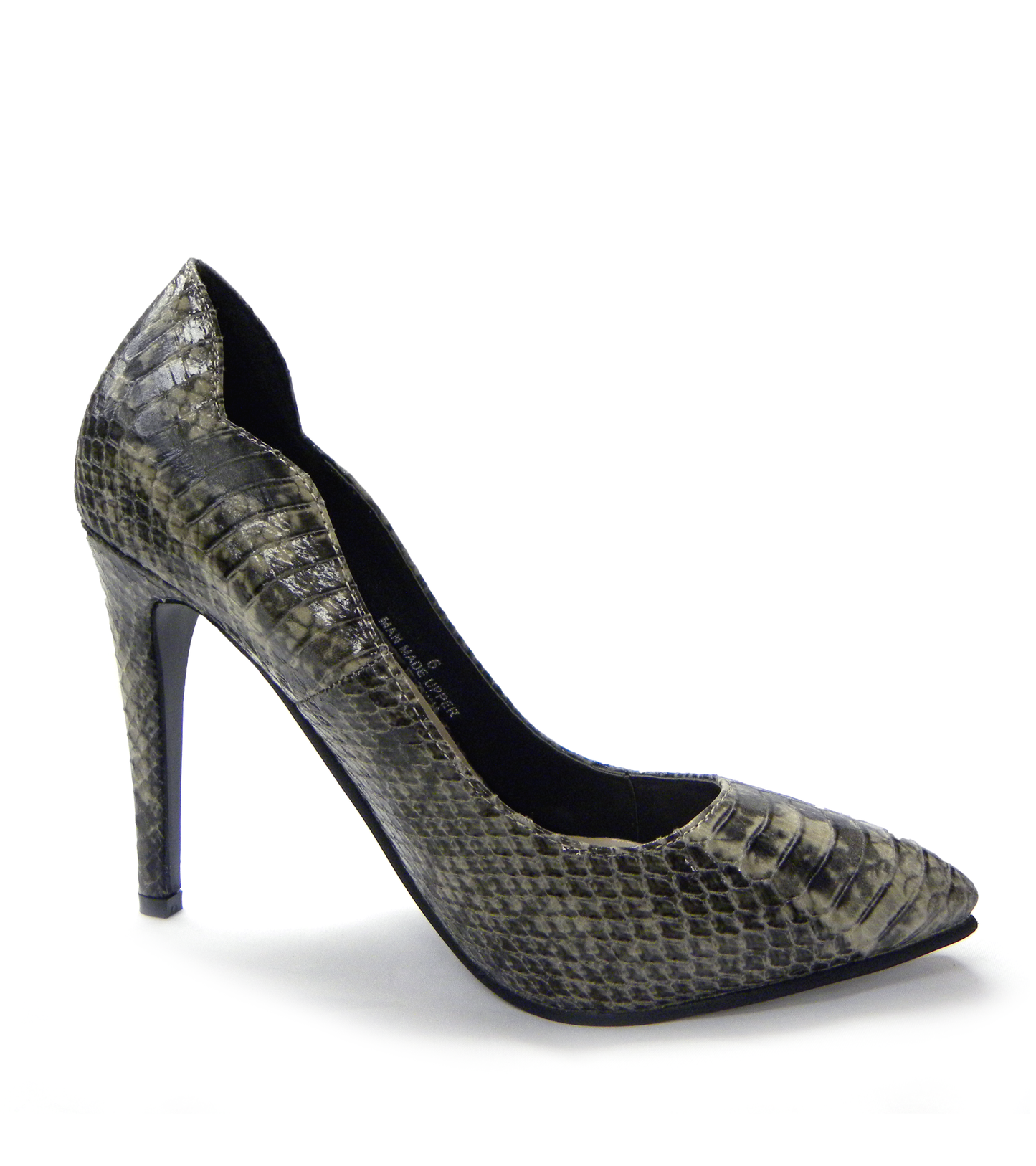 SHARLENE™ Snake Embossed Vegan Heels